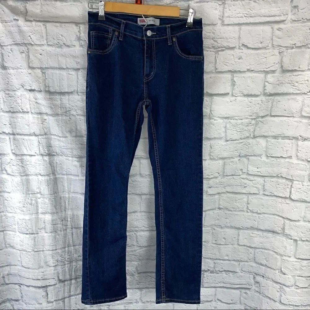 Levi’s 511 slim fit big kids boys jeans dark blue size 16 W28 x L28